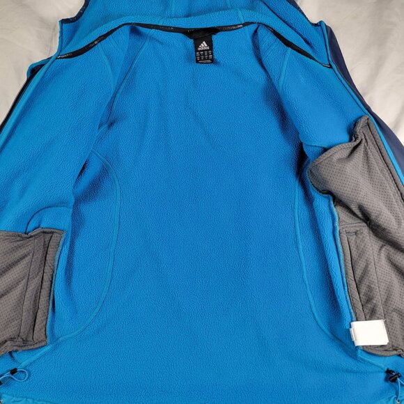 Adidas Adults Medium Blue Track Sweater Casual Outdoors Athletic Long Sleeve - Picture 3 of 11